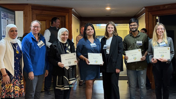 Student winners with Dr. Yosra Helmy and Dr. Carmen Agouridis