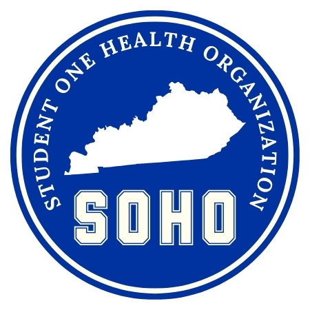 SOHO logo, a blue circle with a Kentucky outline